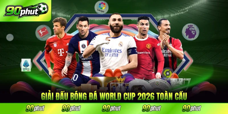 Giải đấu bóng đá World Cup 2026 toàn cầu hấp dẫn nhất