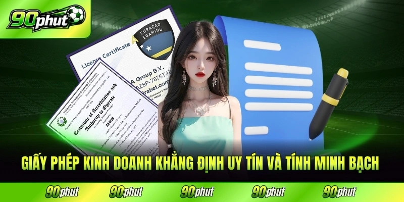 Giấy phép kinh doanh 90phut khẳng định uy tín và tính minh bạch