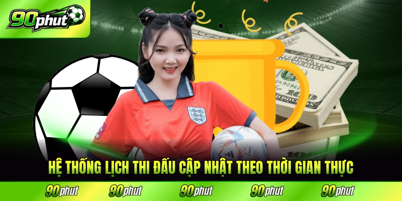 Hệ thống lịch thi đấu 90phut cập nhật theo thời gian thực chính xác
